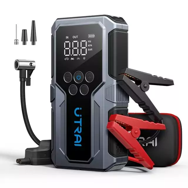 Arrancador + Inflador de coche 1500A 150W 2en1 Utrai Arrancador + Inflador de coche 1500A 150W 2en1 Utrai