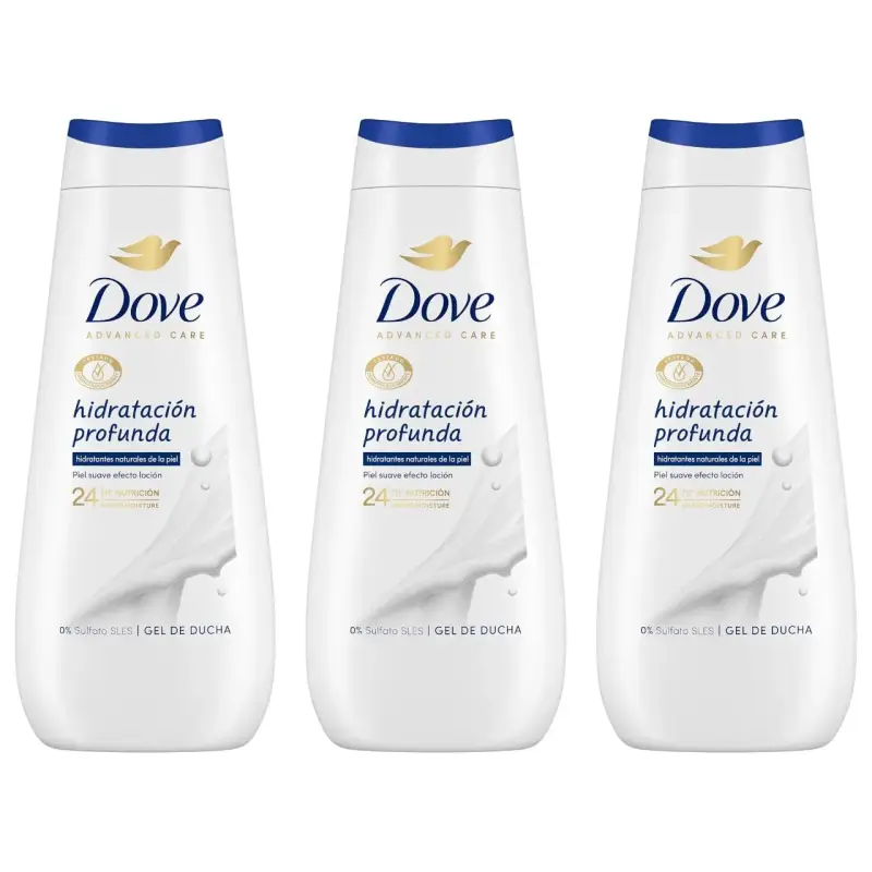 3x 400ml Gel de Ducha Dove Hidratación Profunda 3x 400ml Gel de Ducha Dove Hidratación Profunda