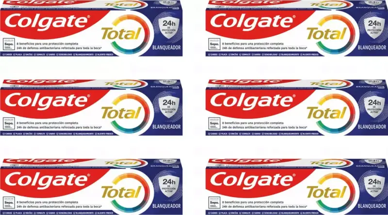 Pack 6x Colgate Total Blanqueador 75 ml Pack 6x Colgate Total Blanqueador 75 ml