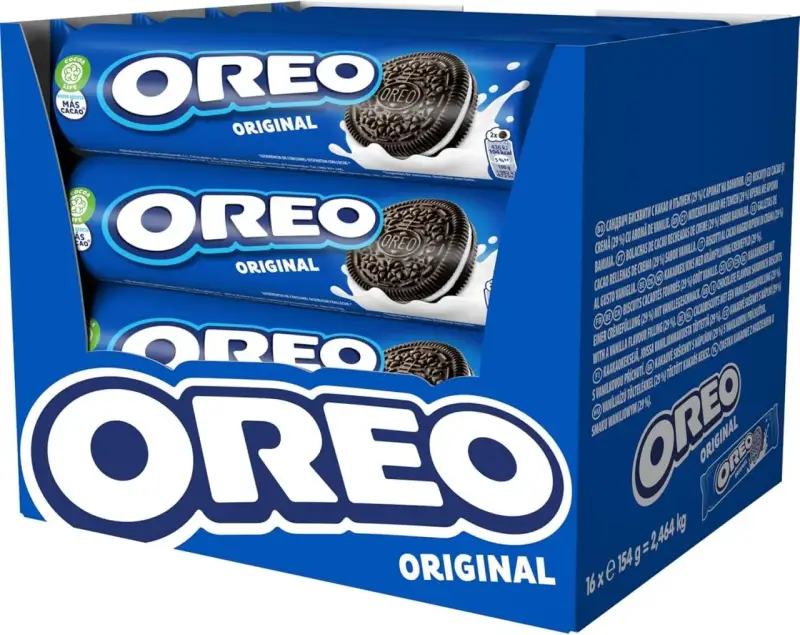16x154gr Oreo rellenas de crema de vainilla 16x154gr Oreo rellenas de crema de vainilla