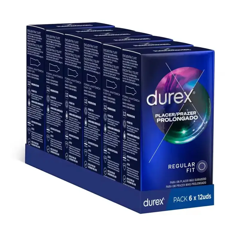 72 Preservativos Durex Placer Prolongado 72 Preservativos Durex Placer Prolongado