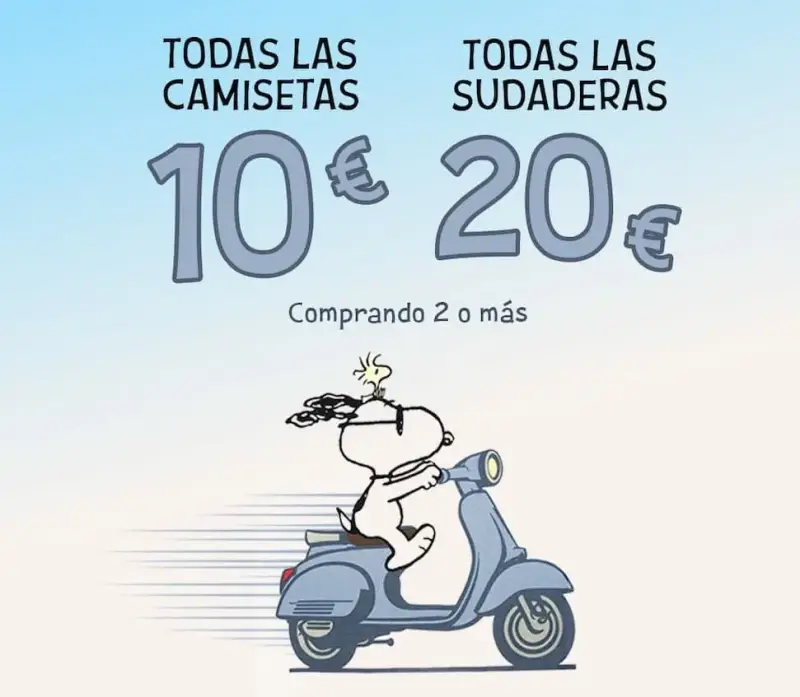 TODAS las camisetas (comprando 2 o más) + 1 par de calcetines gratis en Pampling TODAS las camisetas (comprando 2 o más) + 1 par de calcetines gratis en Pampling