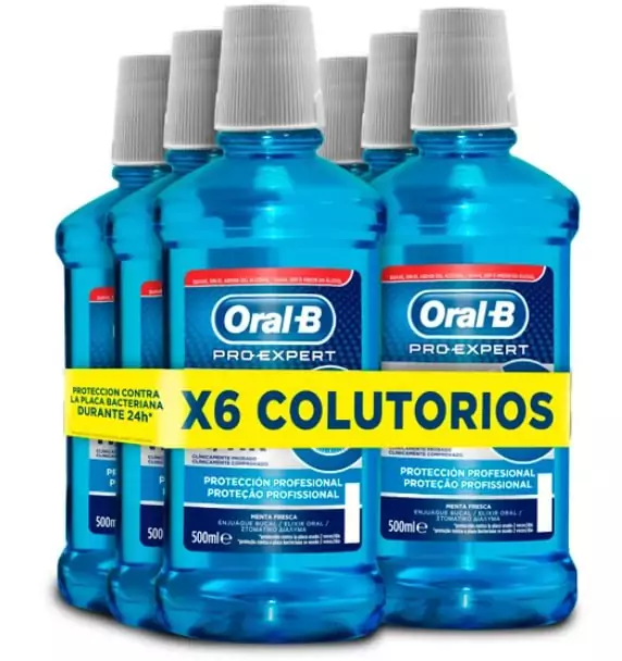 Pack 6x Enjuague Bucal Oral B Pro Expert, 500 ml Pack 6x Enjuague Bucal Oral B Pro Expert, 500 ml
