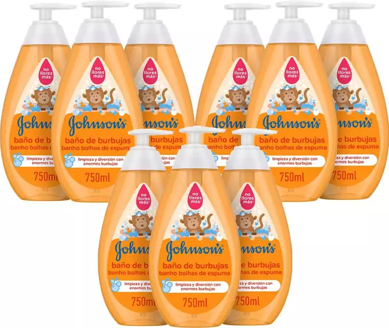 9x750ml Johnson's Baby Baño de Burbujas 9x750ml Johnson's Baby Baño de Burbujas