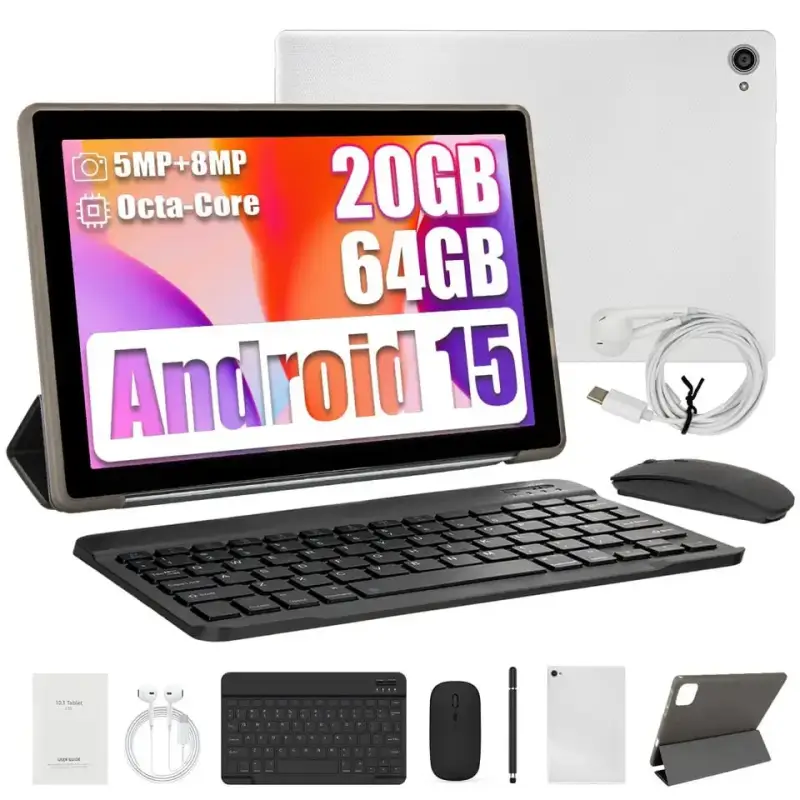 Tablet de 10" 3GB + 64 GB con funda teclado y ratón Tablet de 10" 3GB + 64 GB con funda teclado y ratón