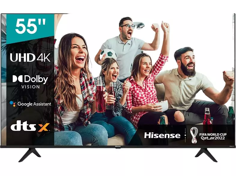 Televisión Hisense UHD 4K 55" + Soporte Pared Televisión Hisense UHD 4K 55" + Soporte Pared