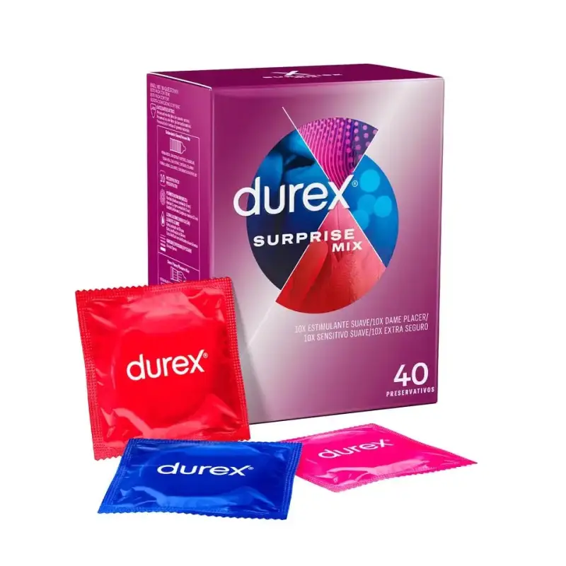 Preservativos Durex Surprise Mix 40 Preservativos Durex Surprise Mix 40