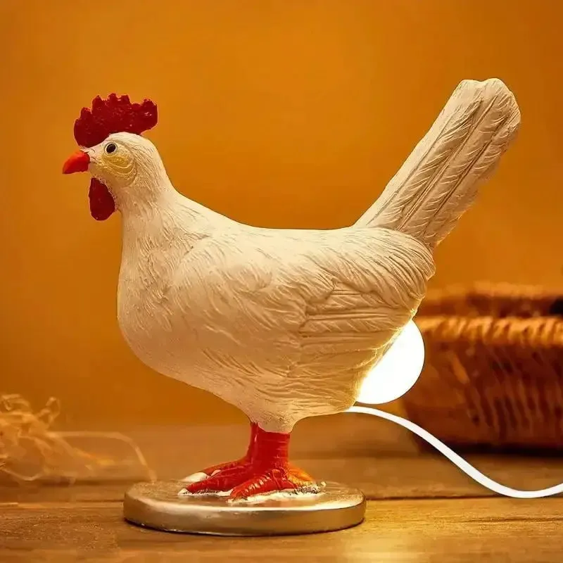 Lámpara de mesa LED con forma de gallina USB Lámpara de mesa LED con forma de gallina USB