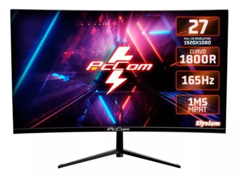 Monitor gaming PcCom Elysium 27" IPS FHD 165hz curvo Monitor gaming PcCom Elysium 27" IPS FHD 165hz curvo