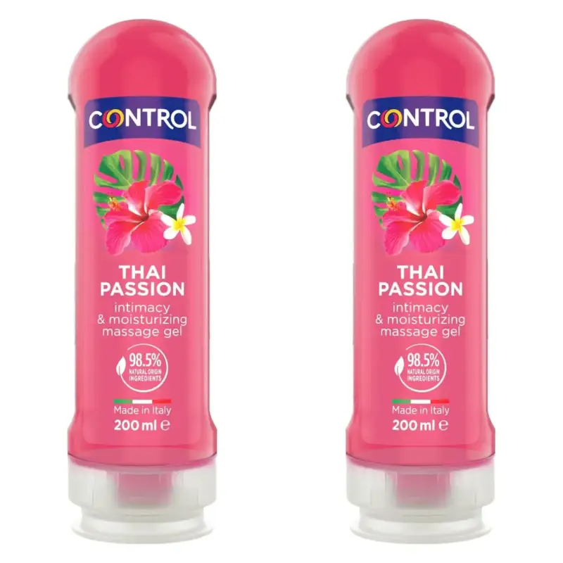 2x200ml Control Thai Passion Gel de Masaje Corporal 2x200ml Control Thai Passion Gel de Masaje Corporal