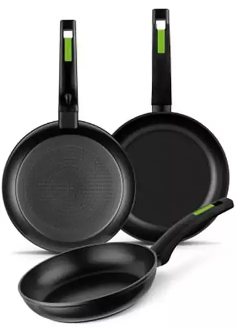 Set 3 sartenes 18, 22 y 26cm Monix Green Set 3 sartenes 18, 22 y 26cm Monix Green