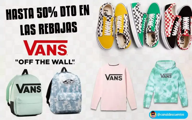 Hasta 50% de dto. en artículos seleccionados Vans Hasta 50% de dto. en artículos seleccionados Vans