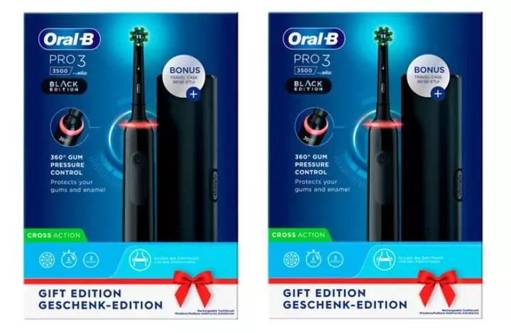 Pack de 2 cepillos de dientes Oral-B Pro 3 3500 Pack de 2 cepillos de dientes Oral-B Pro 3 3500