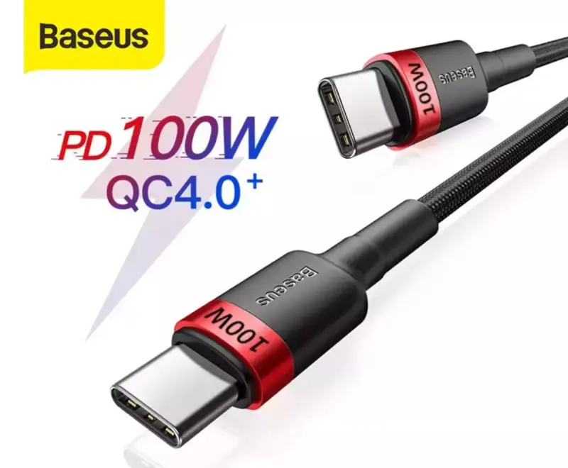 Cable USB 1M Tipo C a tipo C 100W Cable USB 1M Tipo C a tipo C 100W
