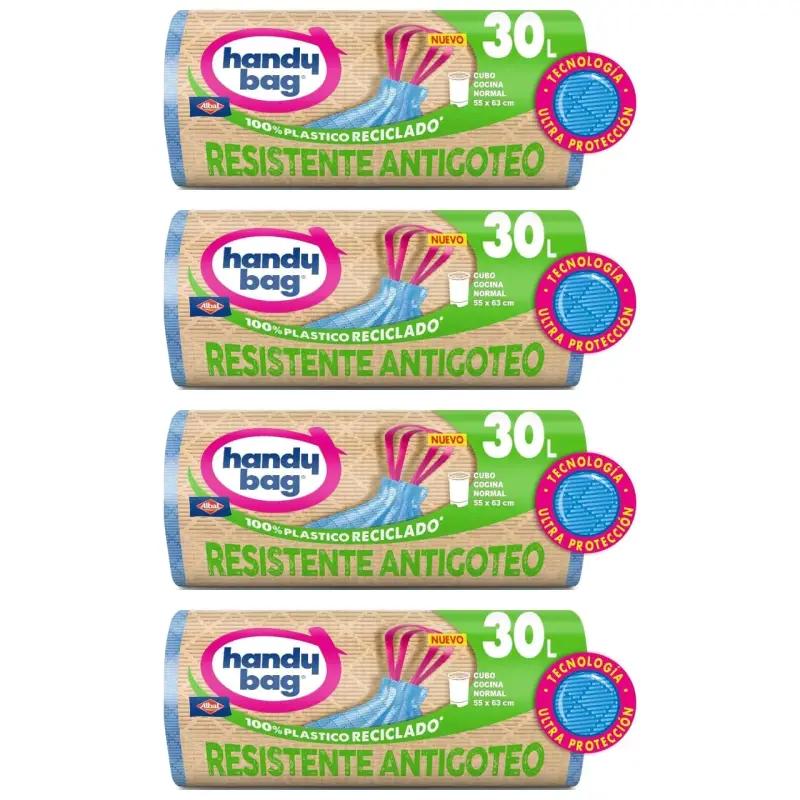Pack de 4 Bolsas de 30L Handy Bag Pack de 4 Bolsas de 30L Handy Bag