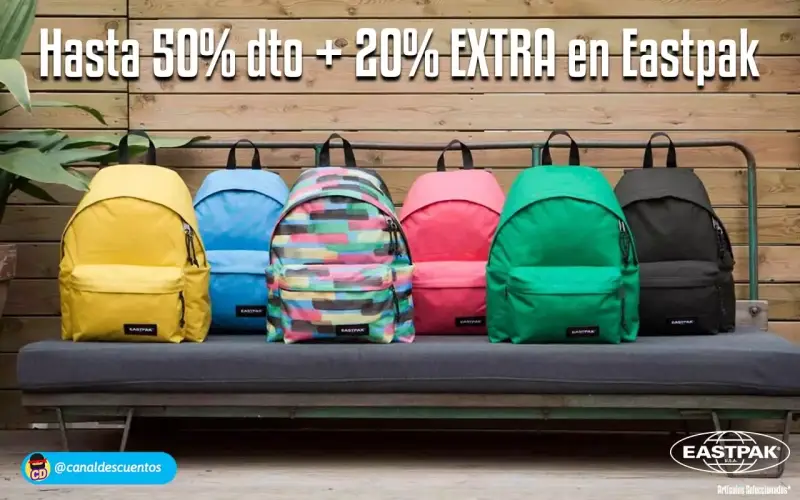 20% EXTRA en las ofertas de media temporada Eastpak 20% EXTRA en las ofertas de media temporada Eastpak