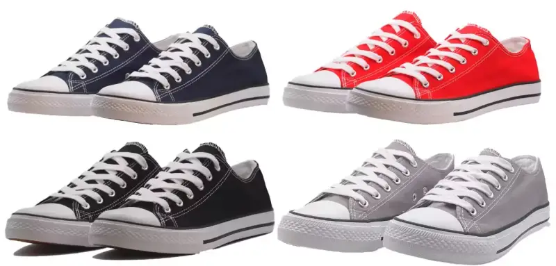 Zapatilla de lona baja para hombre Zapatilla de lona baja para hombre