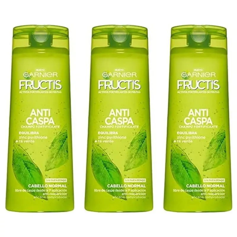 3x360 ml Champú Anticaspa Garnier Fructis 3x360 ml Champú Anticaspa Garnier Fructis