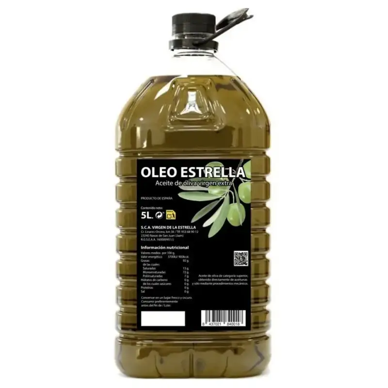5L Aceite Oliva Virgen Extra OleoEstrella 5L Aceite Oliva Virgen Extra OleoEstrella