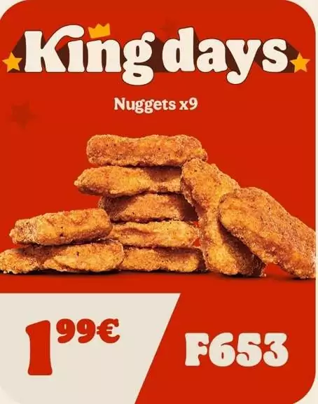 9 nuggets en Burger King 9 nuggets en Burger King