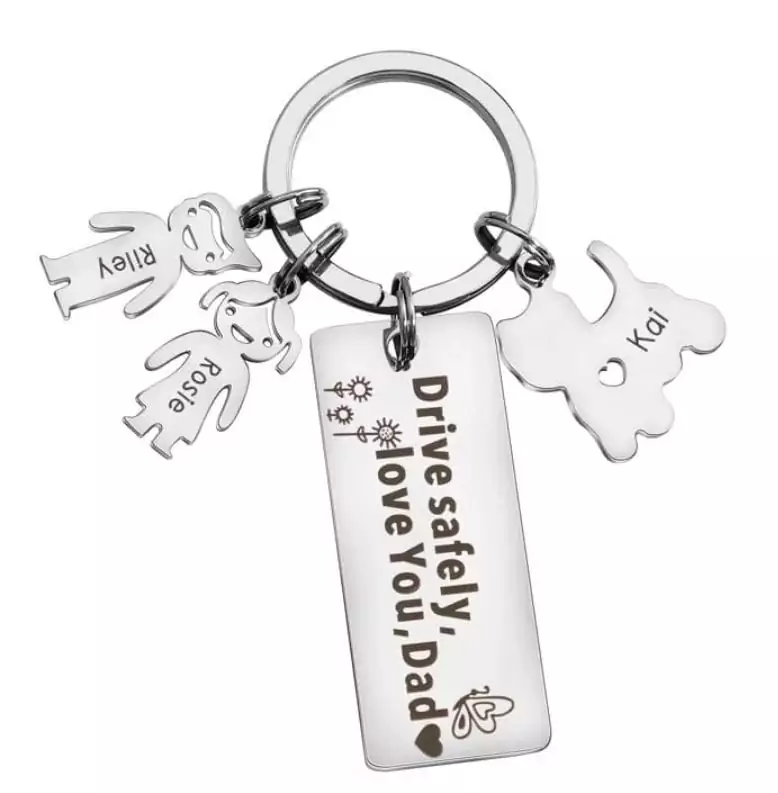 2 Llaveros de acero personalizados 2 Llaveros de acero personalizados
