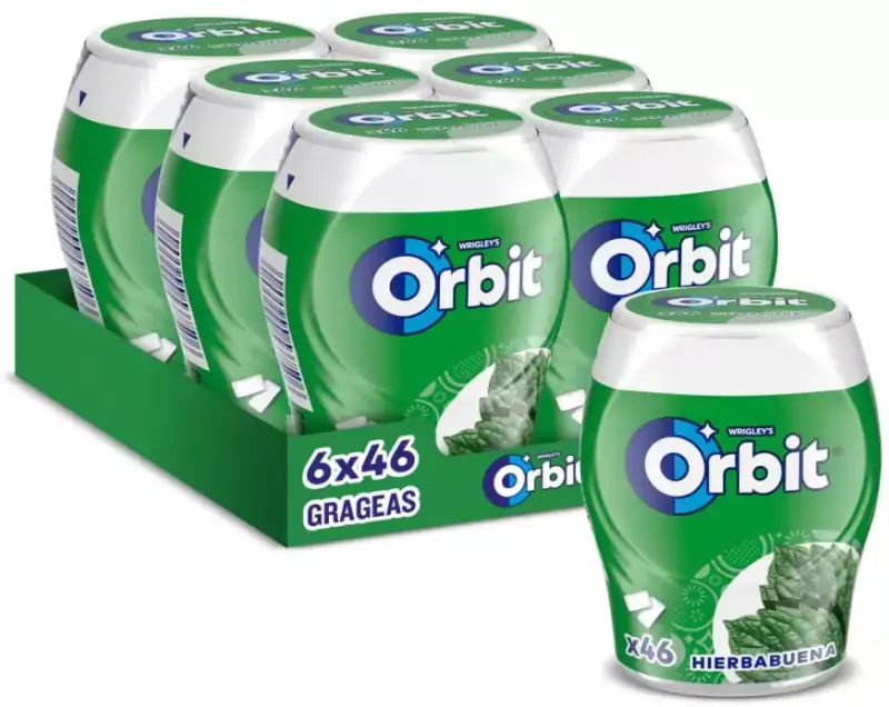 6x 46 chicles de Orbit Hierbabuena 6x 46 chicles de Orbit Hierbabuena