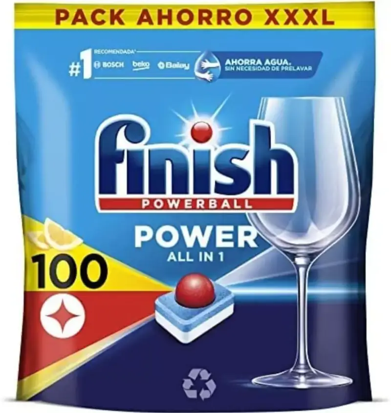 100 pastillas Finish Powerball Power All in 1 100 pastillas Finish Powerball Power All in 1