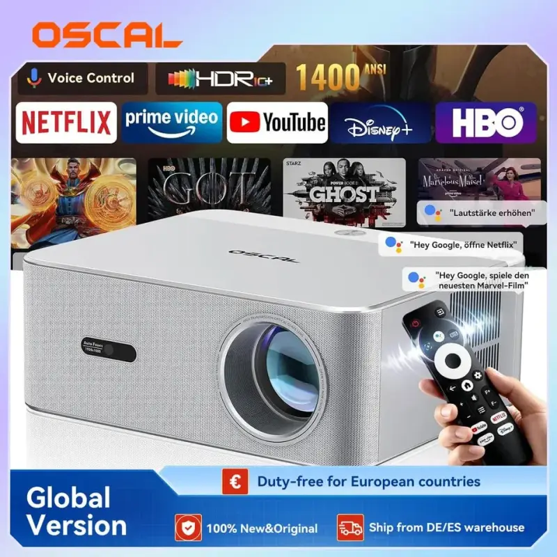 Mini Proyector Oscal PV800 Pro 200" 1400 lum 4K Mini Proyector Oscal PV800 Pro 200" 1400 lum 4K