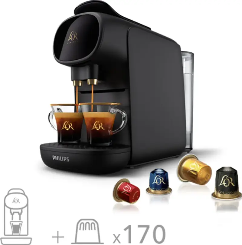 Cafetera L’OR Barista Original/Sublime + 170 Cápsulas Cafetera L’OR Barista Original/Sublime + 170 Cápsulas