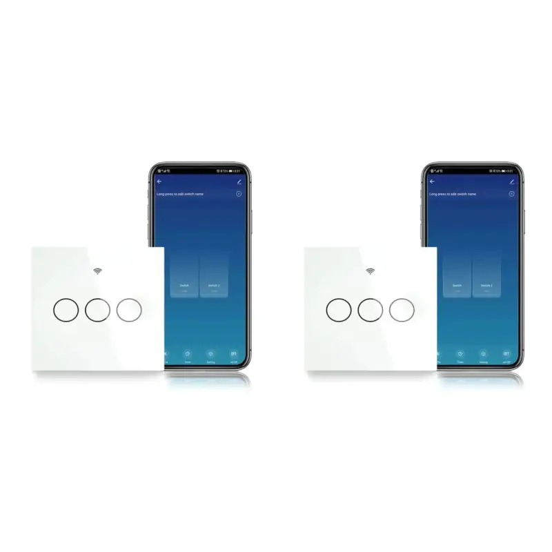 2 interruptores MOES WiFi 3 Vías (ZigBee) 2 interruptores MOES WiFi 3 Vías (ZigBee)