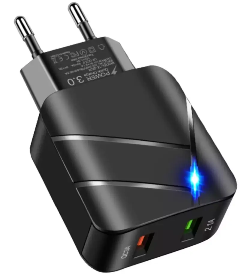Cargador 2 USB QC3.0 48W Cargador 2 USB QC3.0 48W
