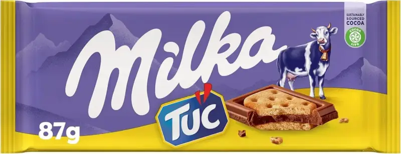 Tableta Milka Chocolate Y Galleta Tuc Tableta Milka Chocolate Y Galleta Tuc