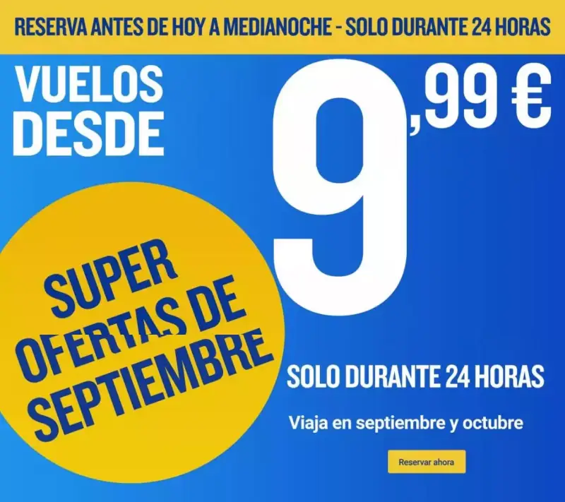 Solo hoy vuelos por Europa con Ryanair desde 4,9€ el trayecto Solo hoy vuelos por Europa con Ryanair desde 4,9€ el trayecto