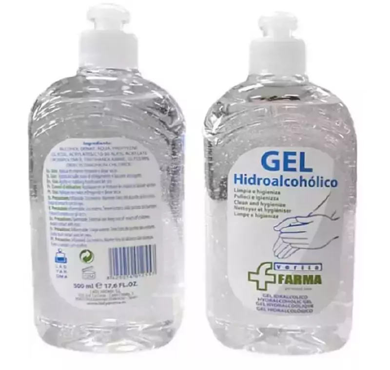 Gel hidroalcohólico 500ml Gel hidroalcohólico 500ml