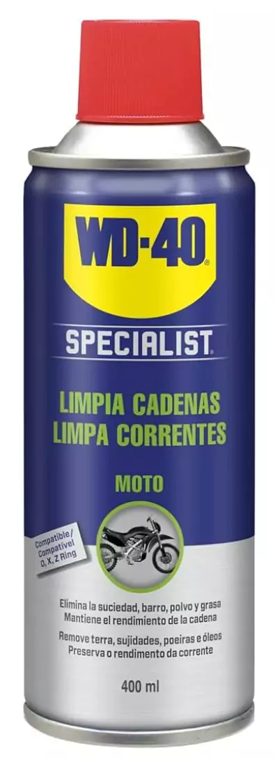 WD-40 Specialist Motorbike Limpia Cadenas 400ml WD-40 Specialist Motorbike Limpia Cadenas 400ml