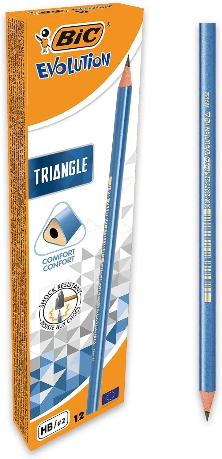 12 Lápices HB2 BIC Evolution Triangle 12 Lápices HB2 BIC Evolution Triangle