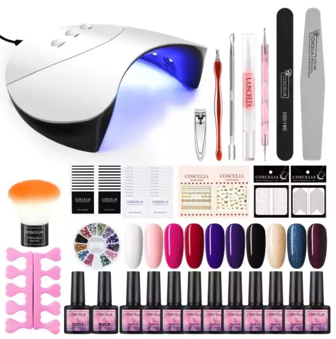 Conjunto de manicura con lámpara UV Conjunto de manicura con lámpara UV