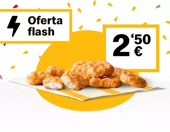 9 McNuggets en McDonalds (Oferta flash) 9 McNuggets en McDonalds (Oferta flash)