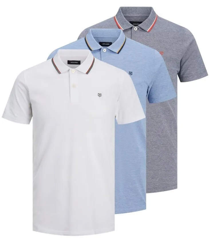 3 Polos slim fit Jack & Jones 3 Polos slim fit Jack & Jones