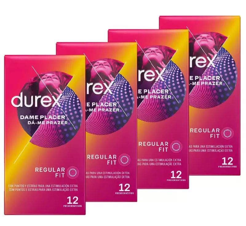 Pack de 48 preservativos regular fit Durex Pack de 48 preservativos regular fit Durex