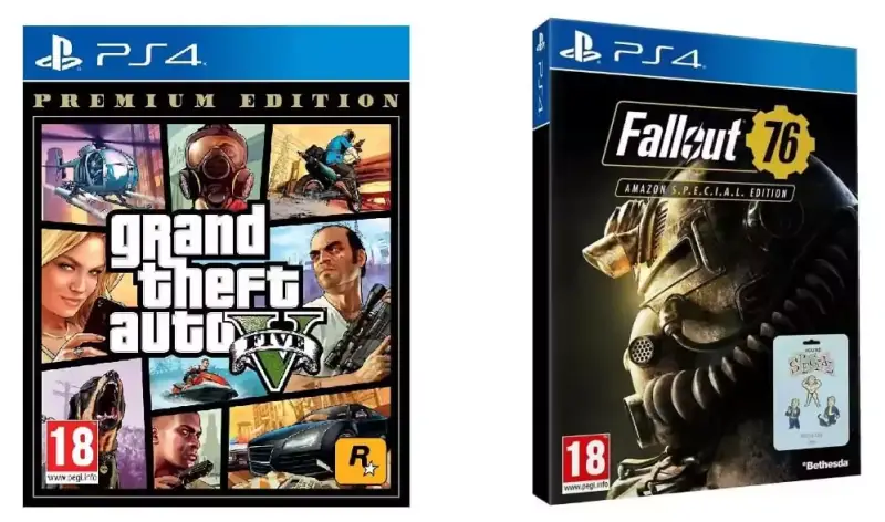 Pack Juegos PS4 GTA V + Fallout 76 Pack Juegos PS4 GTA V + Fallout 76
