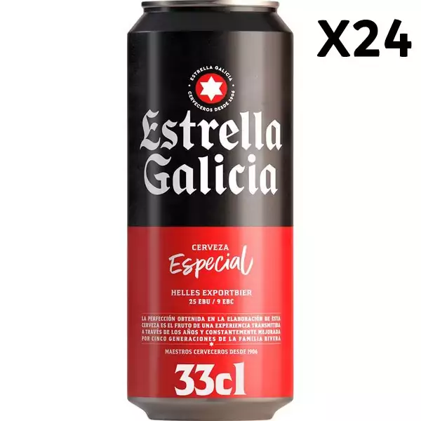 24 Latas Estrella Galicia 33cl 24 Latas Estrella Galicia 33cl
