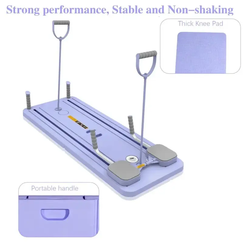 Tabla de pilates plegable con bandas de resistencia Tabla de pilates plegable con bandas de resistencia