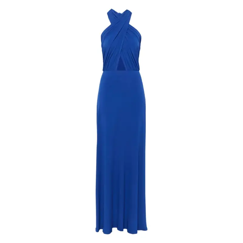 Vestido cut out con lazo Azul Green Coast Vestido cut out con lazo Azul Green Coast