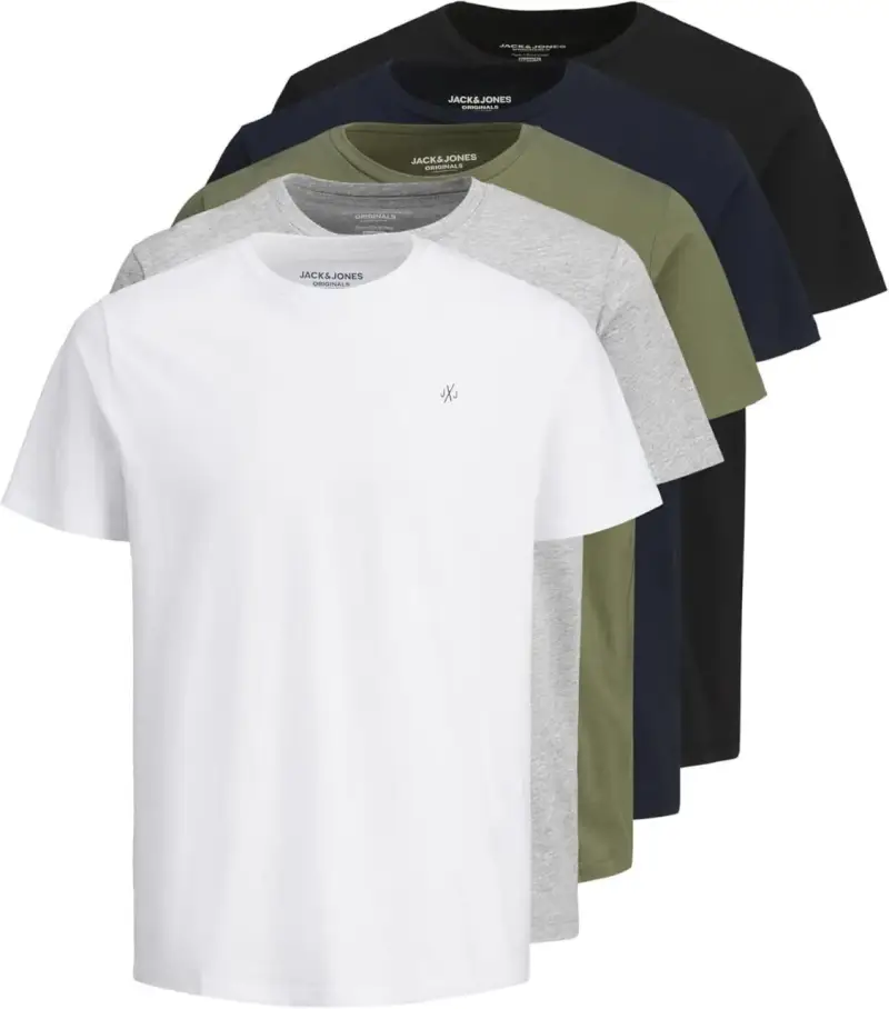 5 camisetas de manga corta JACK & JONES 5 camisetas de manga corta JACK & JONES
