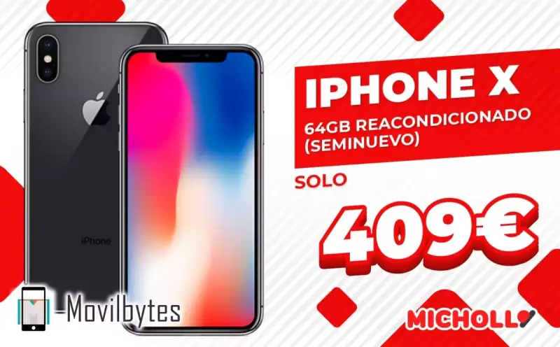 iPhone X 64GB Reacondicionado (Seminuevo) iPhone X 64GB Reacondicionado (Seminuevo)