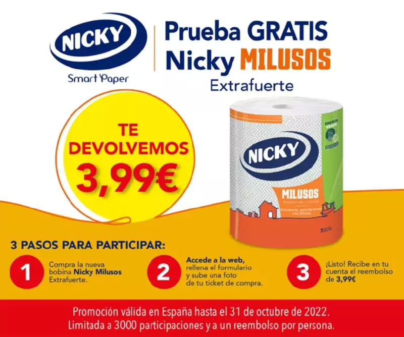 Prueba GRATIS Nicky Milusos Extrafuerte Prueba GRATIS Nicky Milusos Extrafuerte
