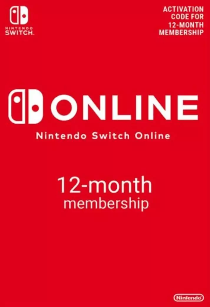 Suscripción 12 Meses Nintendo Switch Online Suscripción 12 Meses Nintendo Switch Online