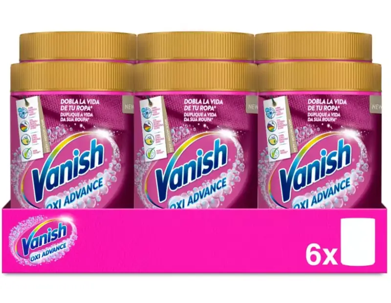 Pack 6x Vanish Oxi Advance Higiene 400gr Pack 6x Vanish Oxi Advance Higiene 400gr