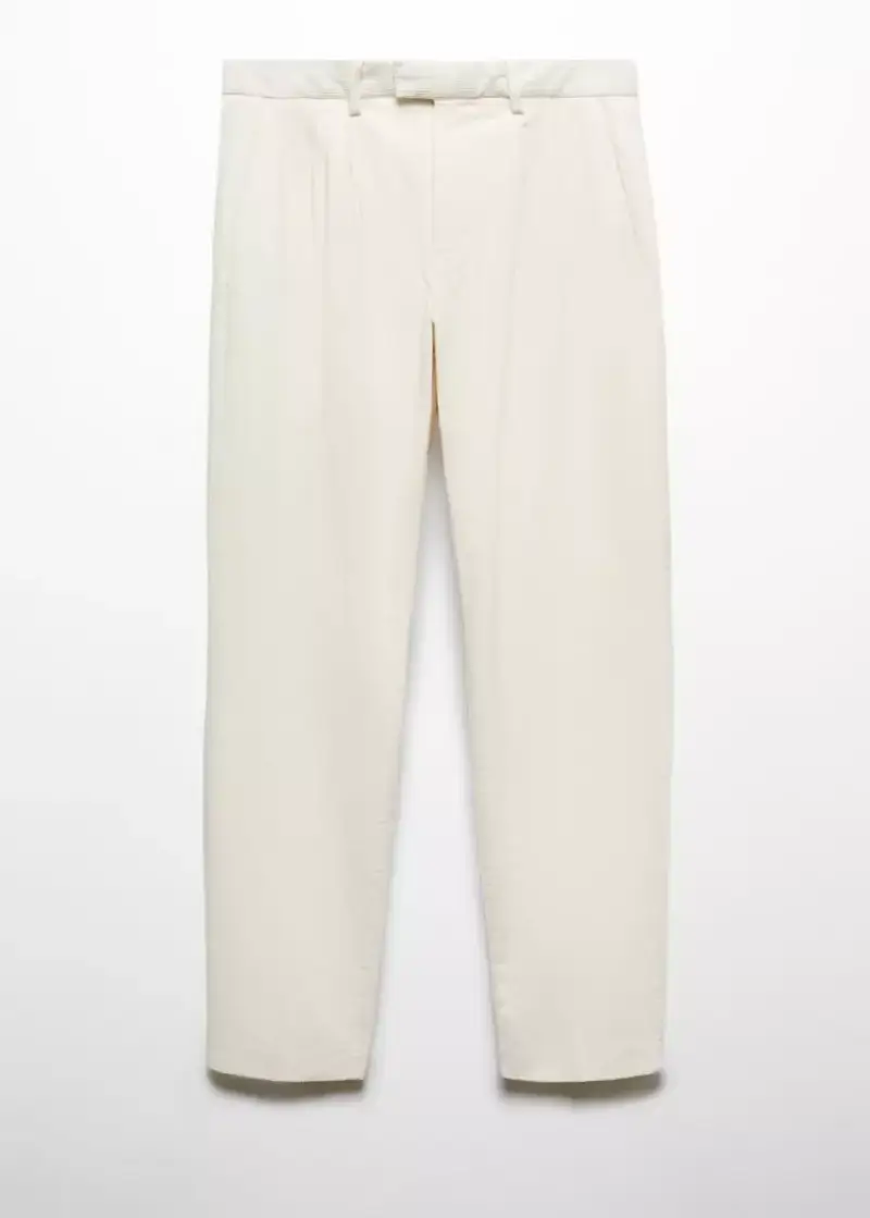Pantalón tela pana pinzas Pantalón tela pana pinzas
